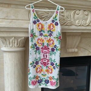 Alexa Admor Sleeveless sequin dress.